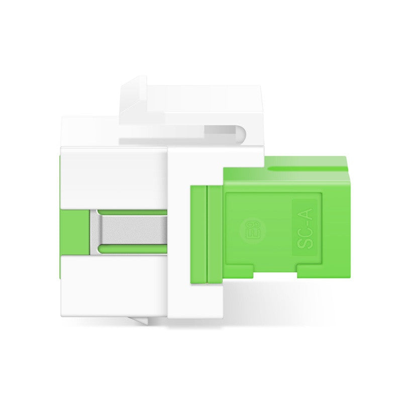 SC/APC to SC/APC Simplex Single Mode Fiber Keystone Jack