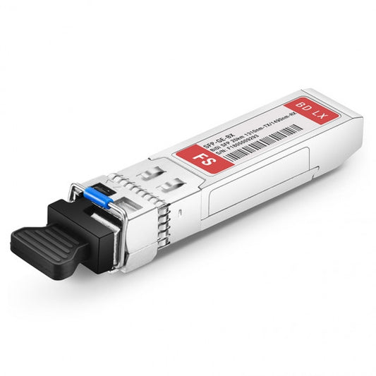 FS SFP 1000BASE-BX-U BiDi 1310nm-TX/1490nm-RX 20km DOM Simplex LC/SC SMF Optical Transceiver Module