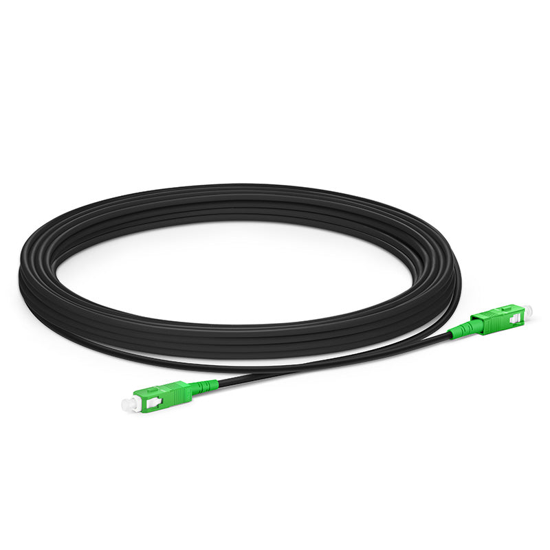 Industriële gepantserde vezel patchkabel, SC APC naar SC APC, Simplex, 1F, OS2. Outdoor