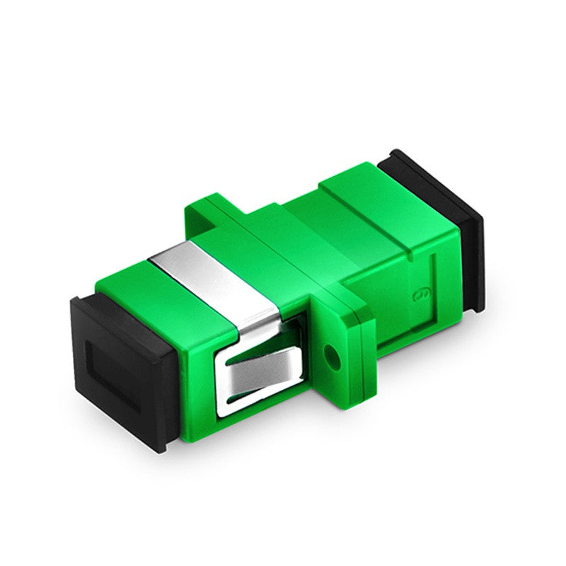 SC/APC to SC/APC Simplex OS2 Single Mode Fiber Optic Adapter/Coupler with Flange